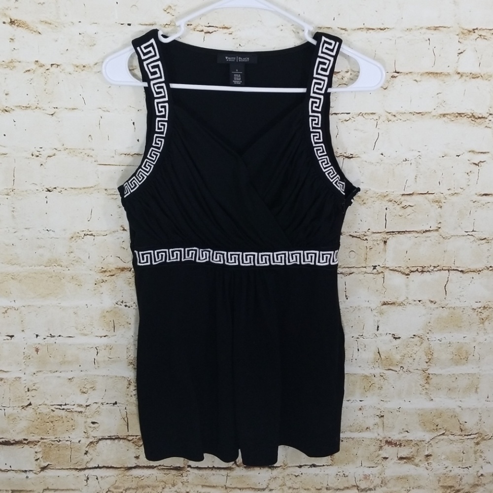 White House Black Market Womens Sleeveless Blouse